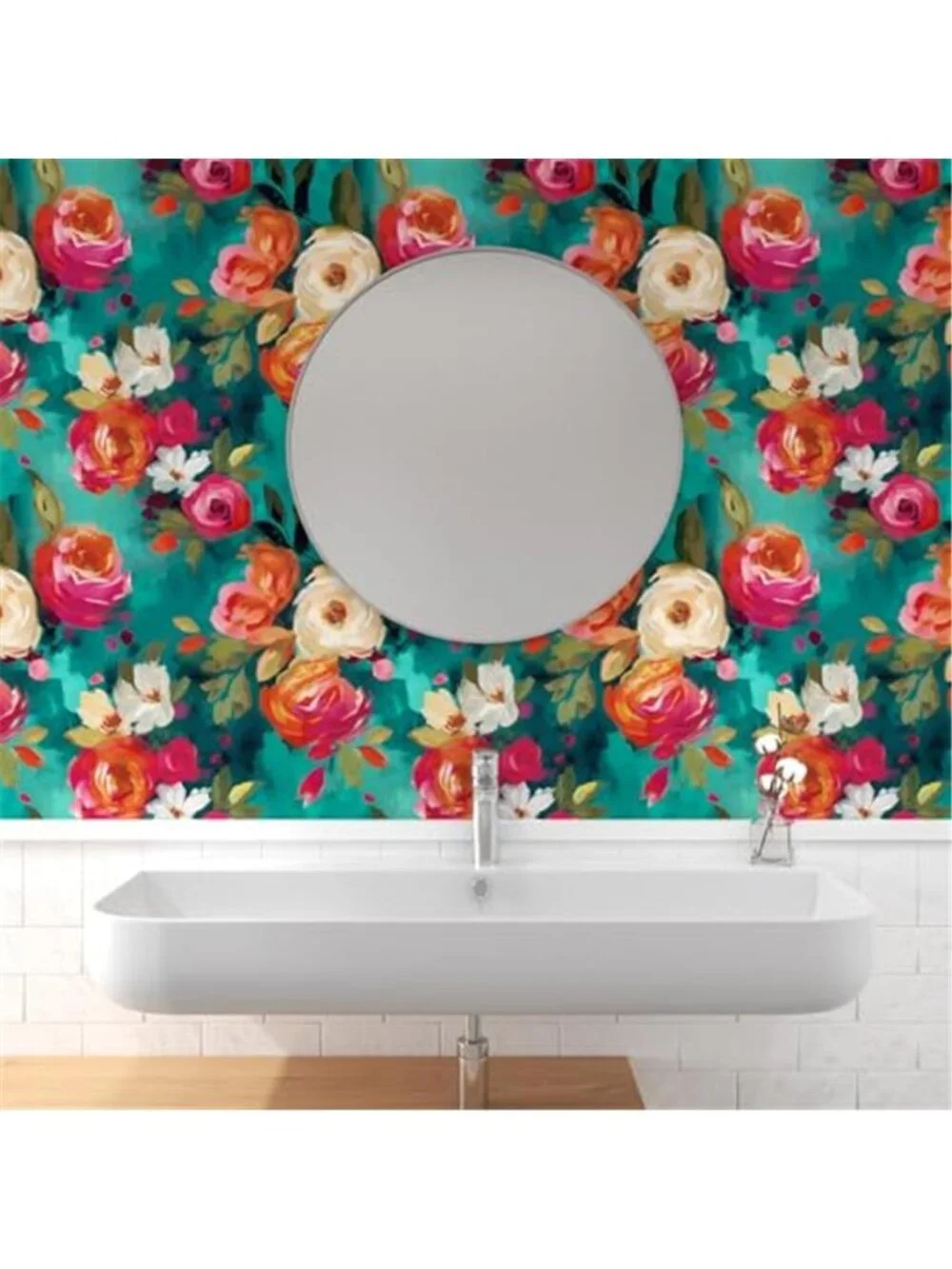 Floral Peel Stick Wallpaper Boho Watercolor Contact Paper Removable Waterproof